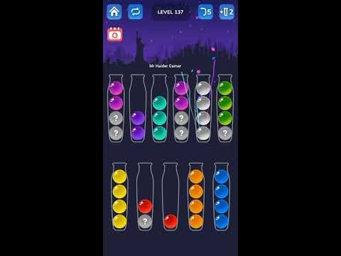 Ball sort level 134/135/136/137