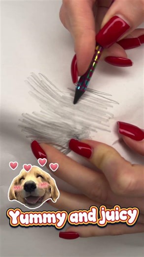 Is it real or a drawing?😱 #art #satisfying