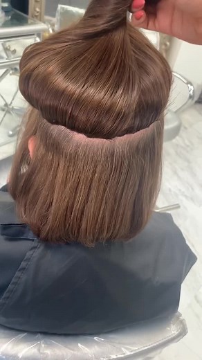 A look inside Invisible Bead Extensions🙌🏽😍 #flexiblechallenge #floridahairextensions #invisiblebeadmethod #beadedwefts #handtiedextensions #florida