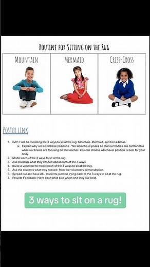 Classroom Management: Teaching Kids Different Sitting Positions#classroommanagement