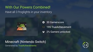 With Our Powers Combined! achievement in Minecraft