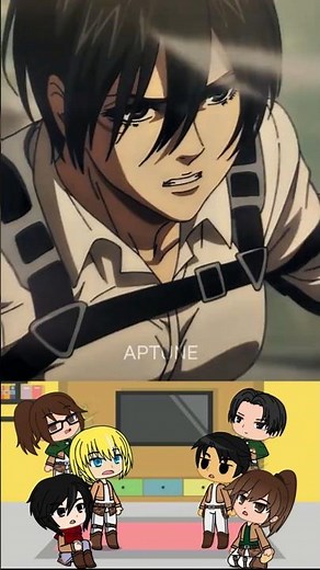 AOT React to the Future! Mikasa #aot #anime