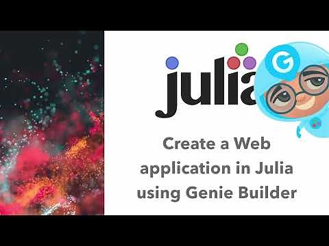 Create a web app with Genie Builder GUI - Julia Tutorial