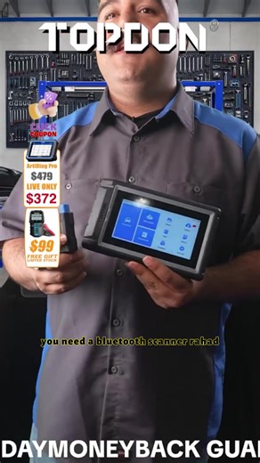 TOPDON AD800BT 2 OBD2 Scanner, Bi-Directional Control Full Systems Automotive Scan Tool with 28 Services, Injector Coding, Diagnostic Tool All Vehicles, FCA AutoAuth, CANFD