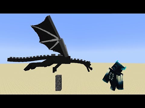 Minecraft 1.19 Warden vs Ender Dragon - Ender Dragon vs Warden fight (Java Edition)