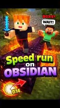 Speedrunning on Obsidian While My Friend Hunts Me # speedrun