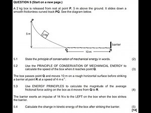Grade 12 Physical Science - Work, Energy and Power Video 1 - Part 1