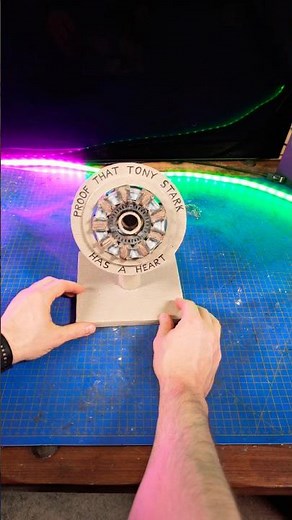 Cardboard Arc reactor #marvel #ironman