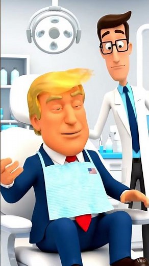 Donald Trump Visits the Dentist! 🦷😂 Funniest Cartoon Ever
