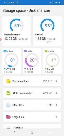Video describes file permissions of "Storage space & Disk analyzer" application