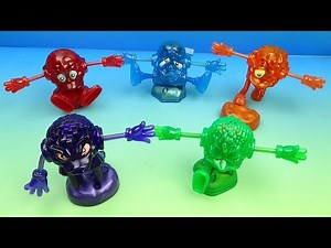 2003 LOOGEEZ set of 5 McDONALD'S HAPPY MEAL COLLECTIBLES VIDEO REVIEW