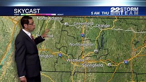 Scattered showers are possible through the overnight hours. Thursday’s 7am temperatures will be in the 60s and 70s. Thursday will be a mostly cloudy day with scattered showers. | WWLP-22News | Facebook