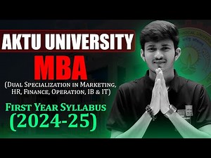 AKTU MBA Syllabus 2024-25 | MBA 1st Semester syllabus