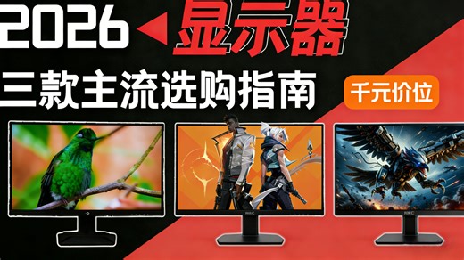 【建议收藏】三款热门高刷显示器哪款适合你？一期视频看明白！含泰坦军团、盛色、HKC