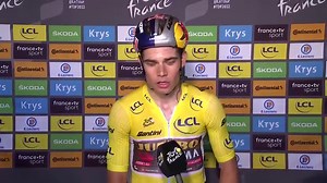 "It was 10km all out" 💛 Wout van Aert after his first victory in the Maillot Jaune 👇 #TDF2022 | Le Tour de France