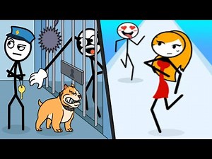THIEF PUZZLE vs RUN NOW - All levels Satisfying Double Mobile Gameplay (Weegoon) Stickman Games