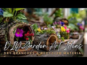 10 Genius DIY Garden Art Ideas with Dry Branches and Recycled Materials You'll Love!