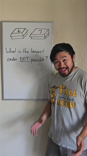 133K views · 1.7K reactions | If chicken nuggets only came in boxes of 6 and 7, what's the largest order not possible? | Learning Math with Howie Hua | Facebook