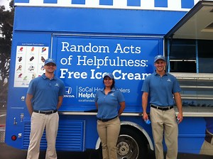 Helpful Honda Ice Cream Truck at Elysian Park Cleanup!
