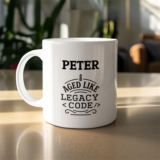 Aged Like Legacy Code Birthday Mug, Funny Programmer Gift, Personalized Mug, Custom Developer Gift, Computer Engineer Mug, Coding Humor - Etsy UK