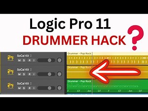 Logic Pro 11 Drummer HACK - 3 Tracks 1 Drummer Multi-Editable Tracks | Session Players