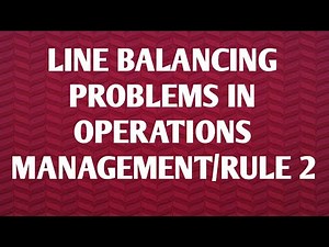How to solve line balancing problems/Line balancing problems with positional weights rule