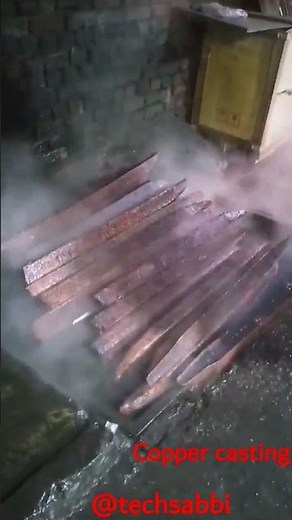 metal casting,casting,copper,copper casting,melting copper,casting copper,metal casting