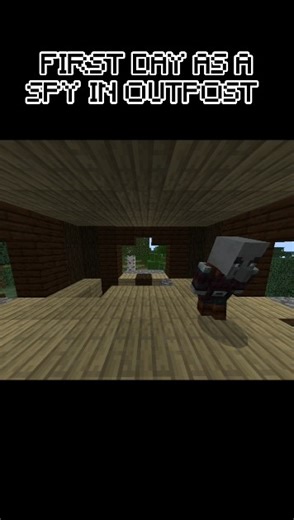 first day as a spy in outpost 😂🤣 #minecraft #trend