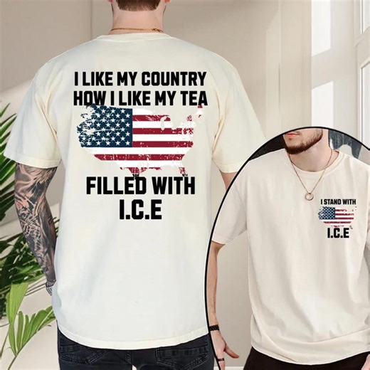 Meme I Like My Country How I Like My Tea Two Sided Shirt, Patriotic Republican Shirt, Trump Supporter Tee, 4th of July,trump Merch 2028 MAGA - Etsy