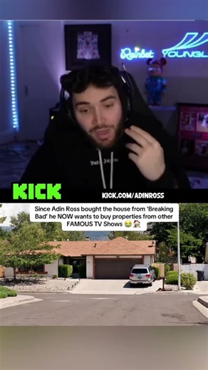 Adin Ross bought the house from 'Breaking Bad' 😯 #adinross