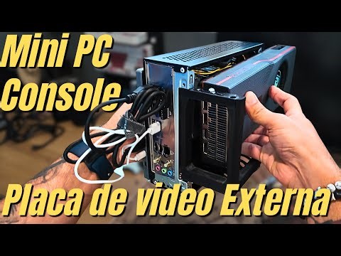 Portable Mini PC Console with External Video Card and Built-in Screen