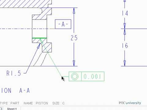 Tutorial Applying Geometric Tolerances - Creo