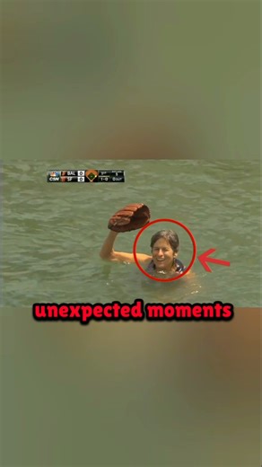 😳⚾Wild MLB Moment: Fan Falls Into McCovey Cove #baseball #mlb #mlbbaseball #mlbplayers