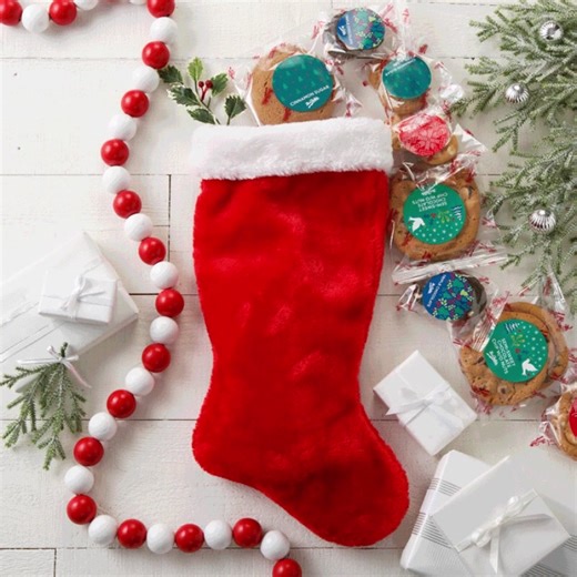 12 reactions · 6 comments | The stockings were hung by the chimney with care... and stuffed with all the best treats!  https://buff.ly/3t0cz66 | Mrs. Fields | Facebook