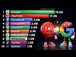 Most Visited Websites in the World (2026) | Google vs YouTube vs Facebook,