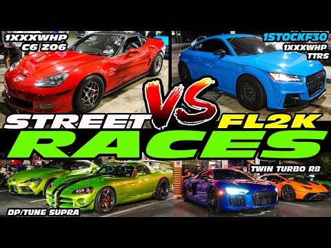 FL2K 22 BEST RACES - 1STOCKF30 1XXXWHP TTRS VS C6 Z06, SUPRA, HELLCAT, ZL1, R8, GTR, MCLAREN, F150