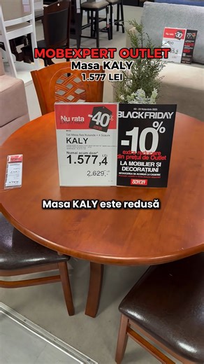 În Mobexpert Outlet, găsești mese pentru orice stil – moderne, clasice sau minimaliste – toate la prețuri speciale. 💥 În plus, ai 5% EXTRA reducere la comenzile online, aplicată direct în coș! #MobexpertOutlet #Mobexpert #Mese #MeseDining #ReduceriOutlet #MobilierRomania #DesignDeInterior #OutletSale #MobilaCuStil #HomeStyle | MOBEXPERT