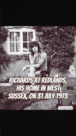 Richards at Redlands, his home in West Sussex, on 31 July 1973 #fec #rolllingstones #keithrichards