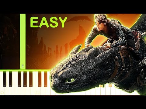 Test Driving Toothless | HOW TO TRAIN YOUR DRAGON - EASY Piano Tutorial
