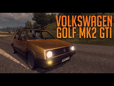 VW Golf Mk2 GTI | Euro Truck Simulator 2 (ETS2 1.30 Mod)