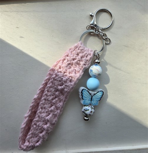 Butterfly Crochet Lanyard - Etsy