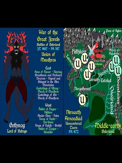 Nirnaeth Arnoediad: Defeat in the West | War of Great Jewels | LOTR Shorts