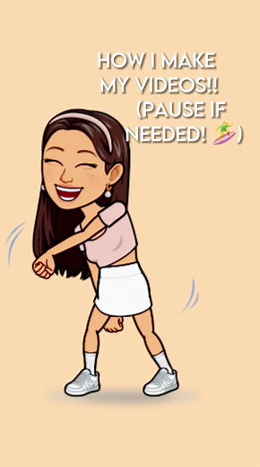 how i make my videos!! full tutorial! 💓💐 // #fyp #bitmoji #capcut #viral #CorollaCrossStep #bitmojivideos #elsbitmoji