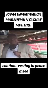 The only leader from omogusii community who successfully united the omogusii community..... continue resting in peace mzee Nyachae | Enock Sagero