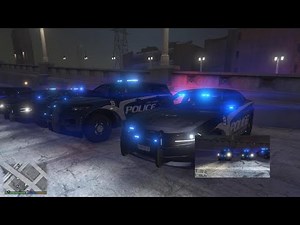 GTA V - LSPDFR - Better Lighting (ELS lighting)