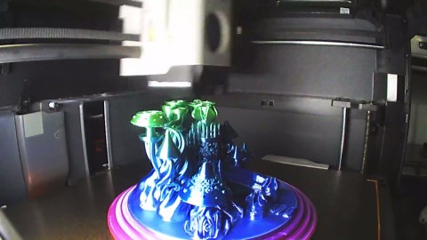 1.75mm Rainbow Effect PLA 3D Printer Filament(SilkRainbowForest),3D Silk Rainbow Filament Changes Color with Viewing Angle, Dimensional Accuracy +/-0.02mm, 2.2lbs/Spool