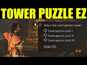 Where winds meet - solve the contraption tower (Contraption Lock Solution) | Veiled Blades quest