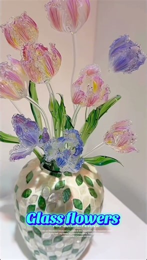 #glass #art #handwork #glassflowers #flowers