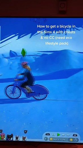How to Get a Bicycle in The Sims 4 with Cheats & No CC