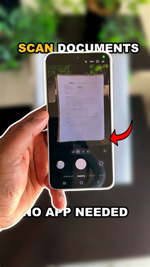 samsung tip| How to scan documents with only your camera #samsung #androidtips | TRIX CEO